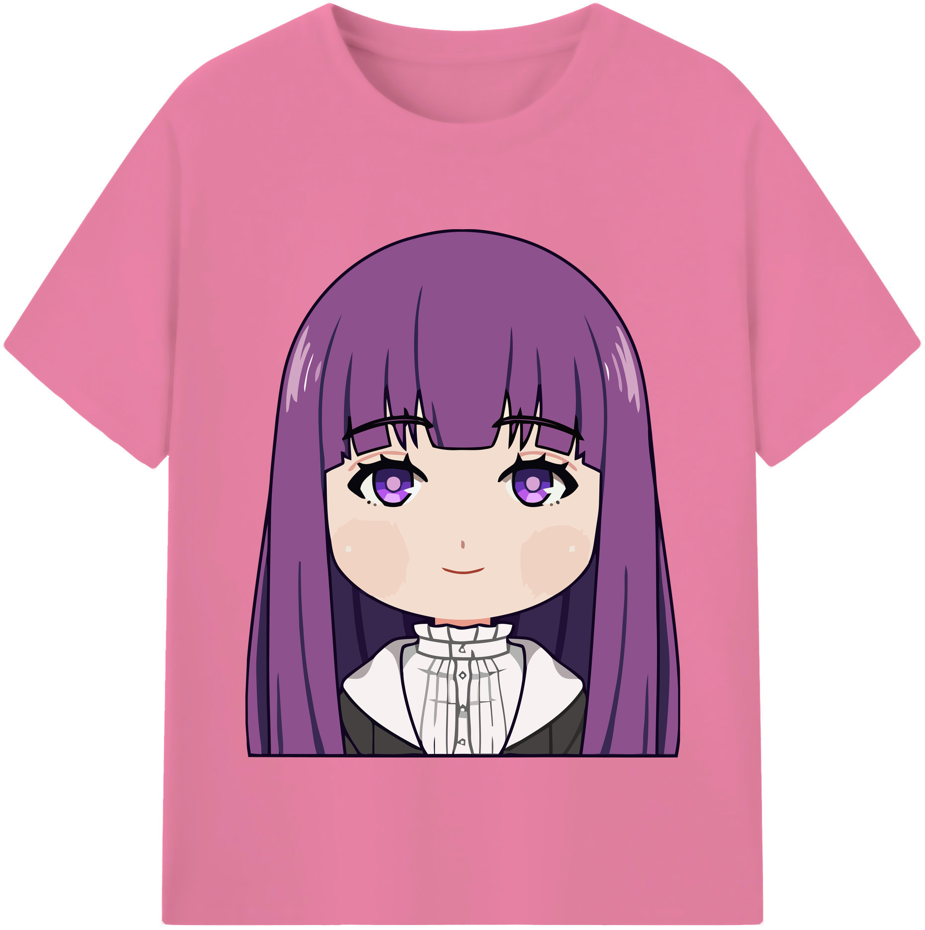 （画像用） 葬送のフリーレン Frieren 綿100％半袖Tシャツ（フロントプリント）